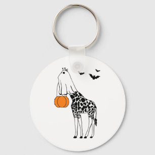 Giraffe Halloween Funny Halloween Outfit Costumes Key Ring