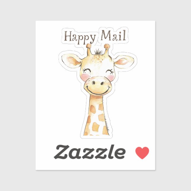 Giraffe Happy Mail (Sheet)