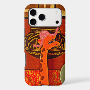 Giraffe Hat Art Print