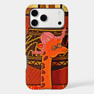 Giraffe Hat Art Print