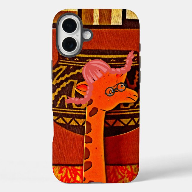 Giraffe Hat Art Print Case-Mate iPhone Case (Back)