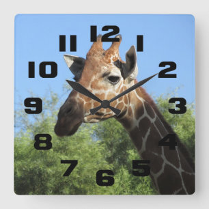 Giraffe Head Clock