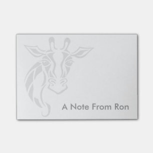 Giraffe Head Tattoo Art Post-it Notes