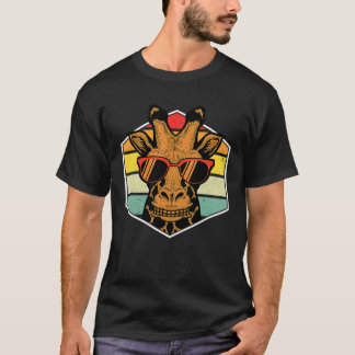 Giraffe Head With Sunglasses In  Look T-Shirt
