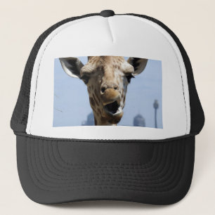 Giraffe Hey Trucker Hat