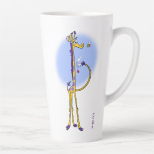 GIRAFFE & HONEYBEE TEA by Jeff Willis Latte Mug