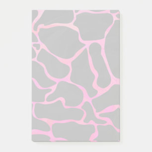 Giraffe Hot Pink and Black Print Post-it Notes