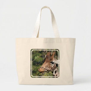 Giraffe Images Canvas Bag