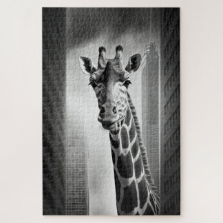 Giraffe in a Cityscape Jigsaw Puzzle