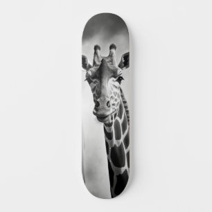 Giraffe in a Cityscape Skateboard