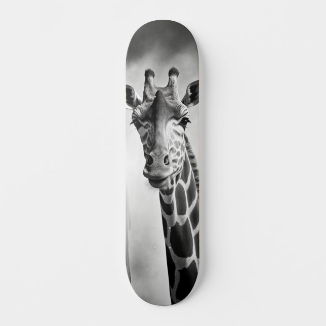 Giraffe in a Cityscape Skateboard (Front)