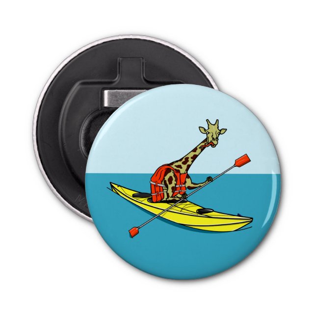 Giraffe in a kayak bottle opener (Front)