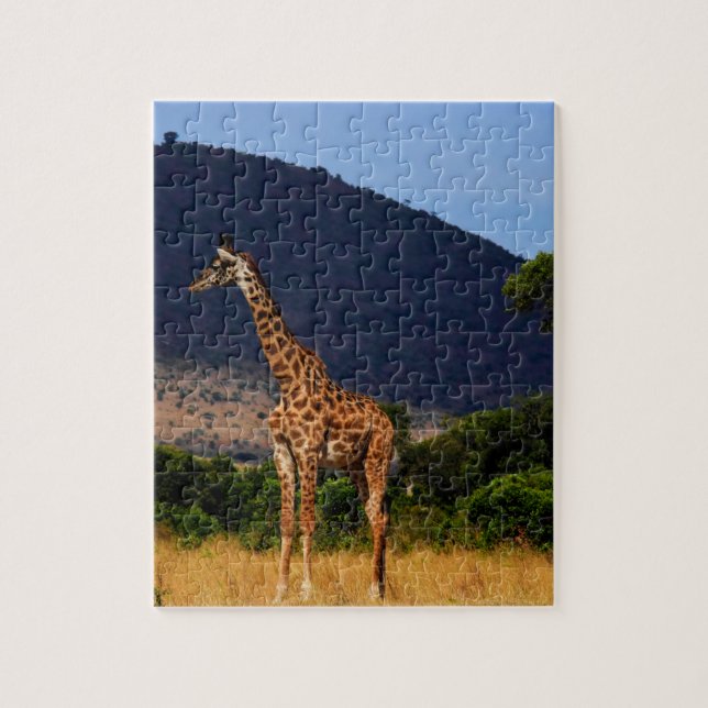 Giraffe In Africa Jigsaw Puzzle (Vertical)