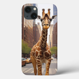 Giraffe in NYC  iPhone 13 Case