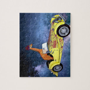 Giraffe in space Puzzle