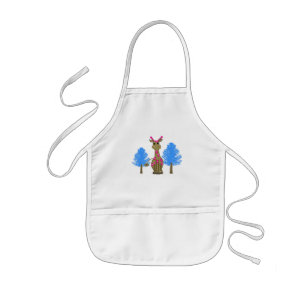 Giraffe in the Forest Kids Apron