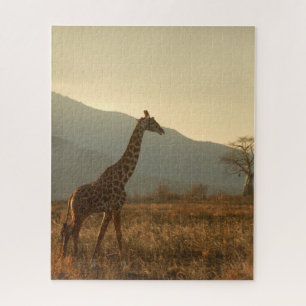 Giraffe in the Savannah Jigsaw Puzzle