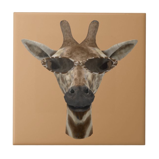 Giraffe Incognito Ceramic Tile (Front)