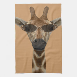 Giraffe Incognito Tea Towel