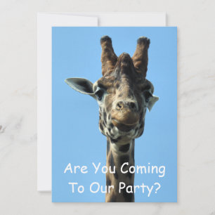 GIRAFFE invitation