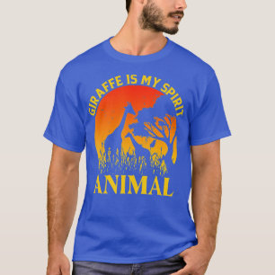 Giraffe Is My Spirit Animal African Sunset for Gir T-Shirt