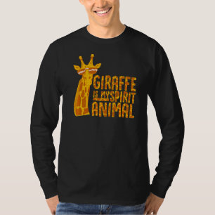 Giraffe Is My Spirit Animal Kids Giraffe T-Shirt