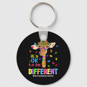 Giraffe It's Ok To Be Different Autism Awareness A Key Ring