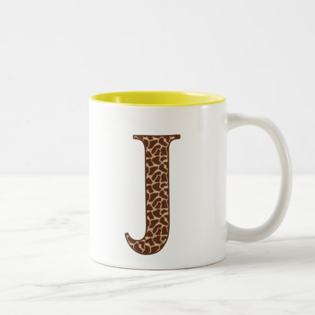 Giraffe J Two-Tone Coffee Mug (Right)