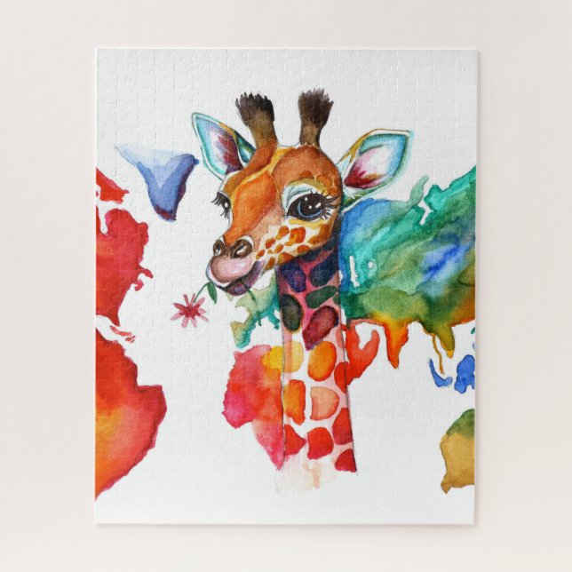Giraffe Jigsaw Puzzle (Vertical)