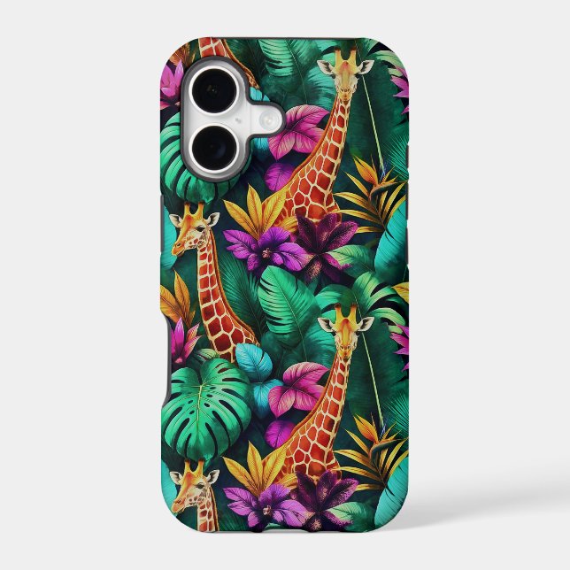 Giraffe Jungle Dreams Seamless Surface Pattern (Back)