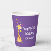 Giraffe Kids Birthday Party Cute 