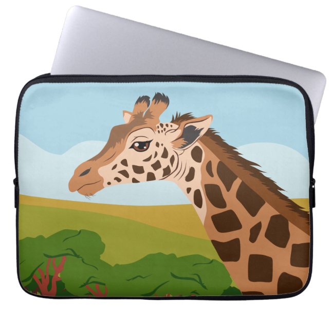 Giraffe Laptop Sleeve (Front)