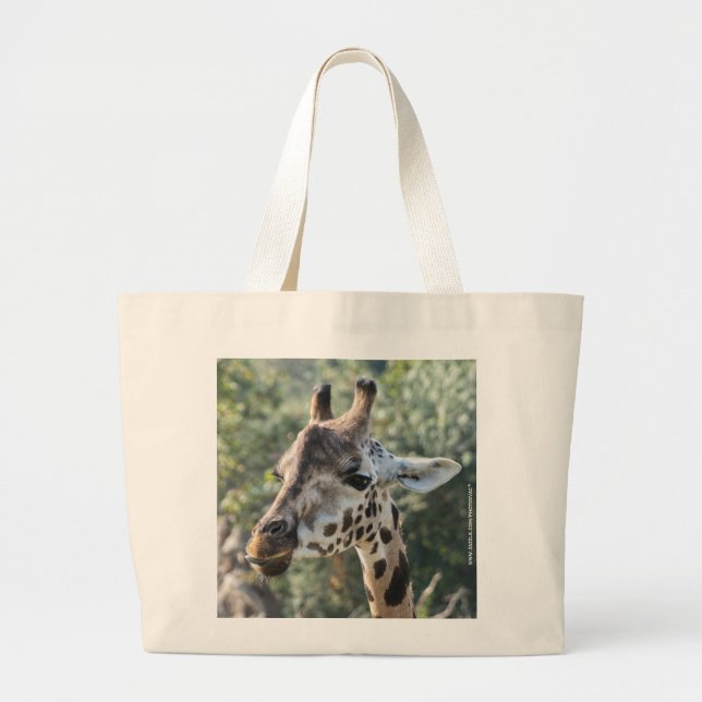 Giraffe Large Tote Bag (Front)
