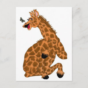 Giraffe Laugh Postcard