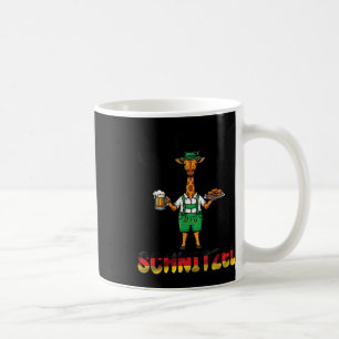 Giraffe Lederhosen Beer I Dont Give A Schnitzel Coffee Mug