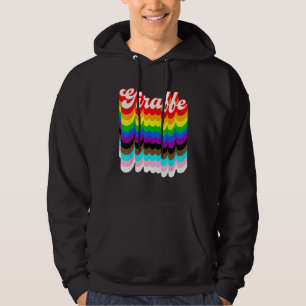 Giraffe LGBTQ pride rainbow Hoodie