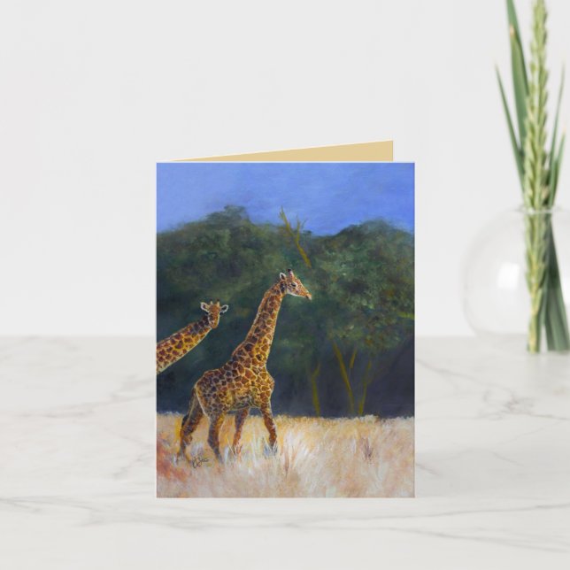 Giraffe Love Card (Front)