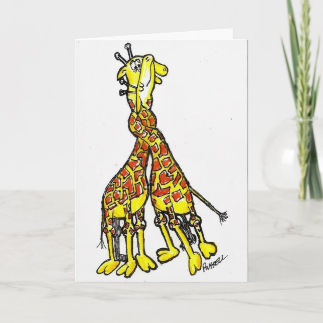 GIRAFFE LOVE CARD (Front)