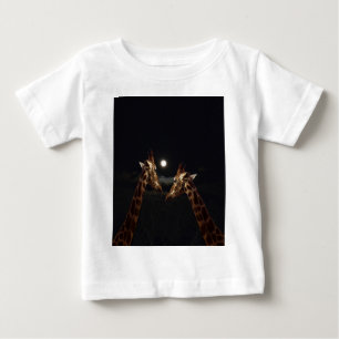Giraffe Love In The Moonlight, Baby T-Shirt