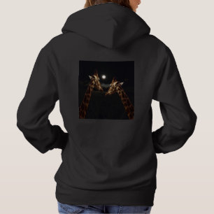 Giraffe Love In The Moonlight, Hoodie