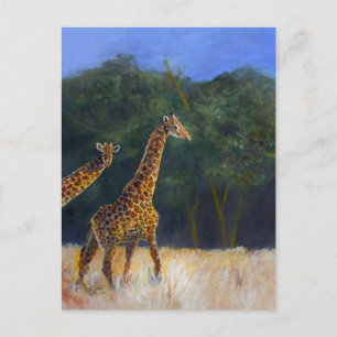 Giraffe Love Invitation Postcard