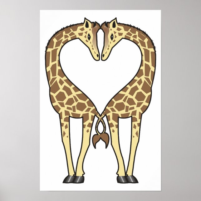 Giraffe Love Poster (Front)