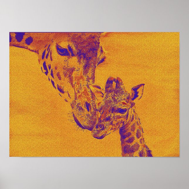 giraffe love poster (Front)