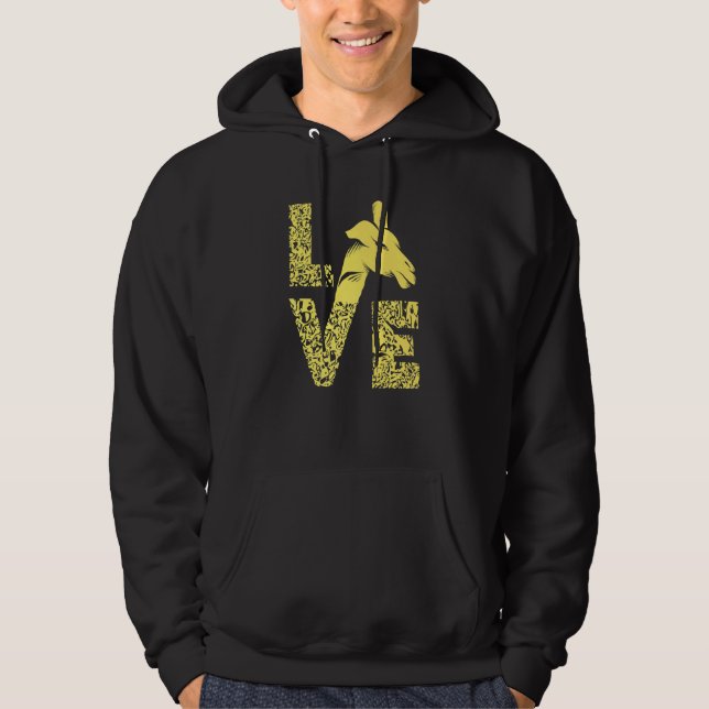 Giraffe Love Tallest Ruminant Camelopard Safari Ma Hoodie (Front)