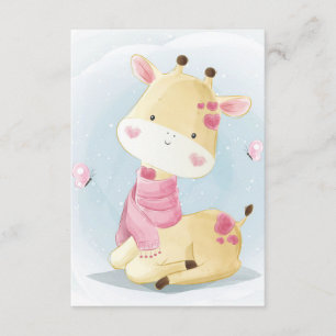 Giraffe Lover Baby Giraffe With Love Enclosure Card