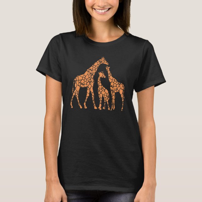 Giraffe Lover Cute Giraffes I Cute Giraffe Zoo Gir T-Shirt (Front)