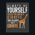 Giraffe Lover Favourite Safari Animal Funny Giraff Postcard<br><div class="desc">Funny Giraffe Quotes for African Animal Fan. Giraffe Lover Favourite Safari Animal.</div>