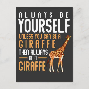 Giraffe Lover Favourite Safari Animal Funny Giraff Postcard