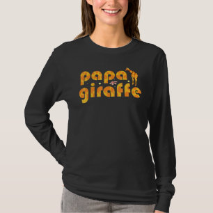Giraffe Lover Funny Giraffe Print I Papa Giraffe T-Shirt