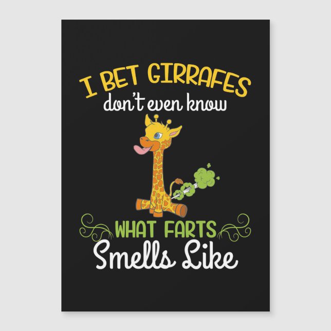 Giraffe Lover Giraffe What Farts Smells Like (Front)